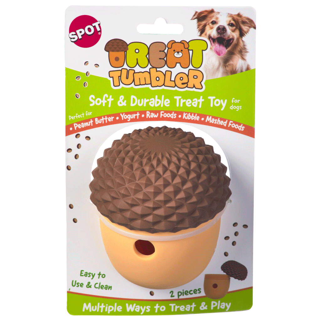Ethical/Spot Treat Tumbler Acorn Dog Toy 5"