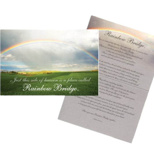 Dog Speak Rainbow Bridge Sympathy Card