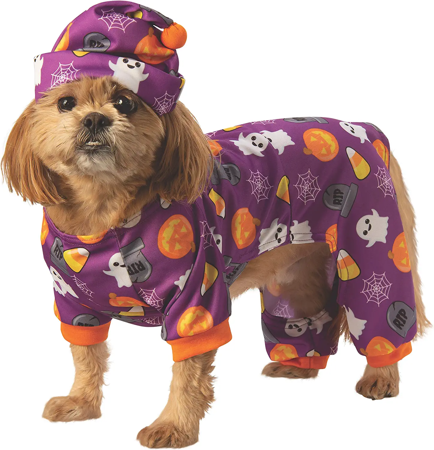 Halloween Emoji Print PJs Pet - Large