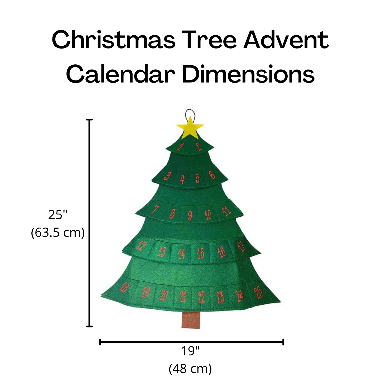 Midlee Christmas Tree Advent Calendar for Dogs (25" x 19")