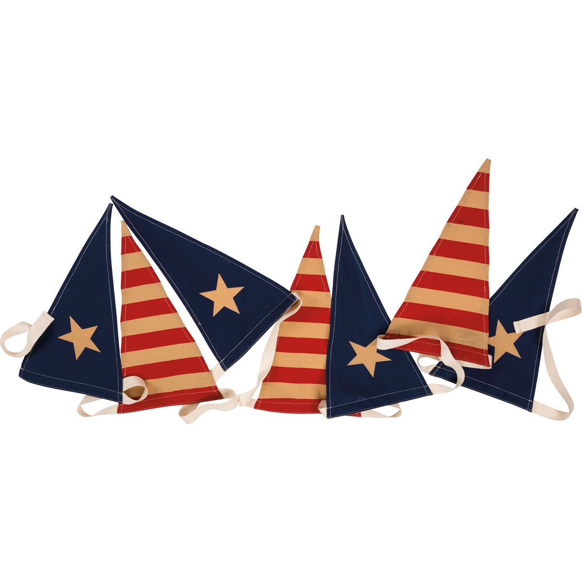 Primitives by Kathy Vintage Flags Pennant Garland Banner