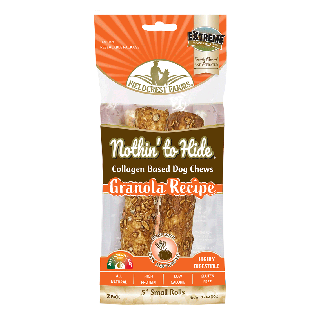 Fieldcrest Farms Nothin' To Hide  5" Small Roll Granola (Pack of 2)