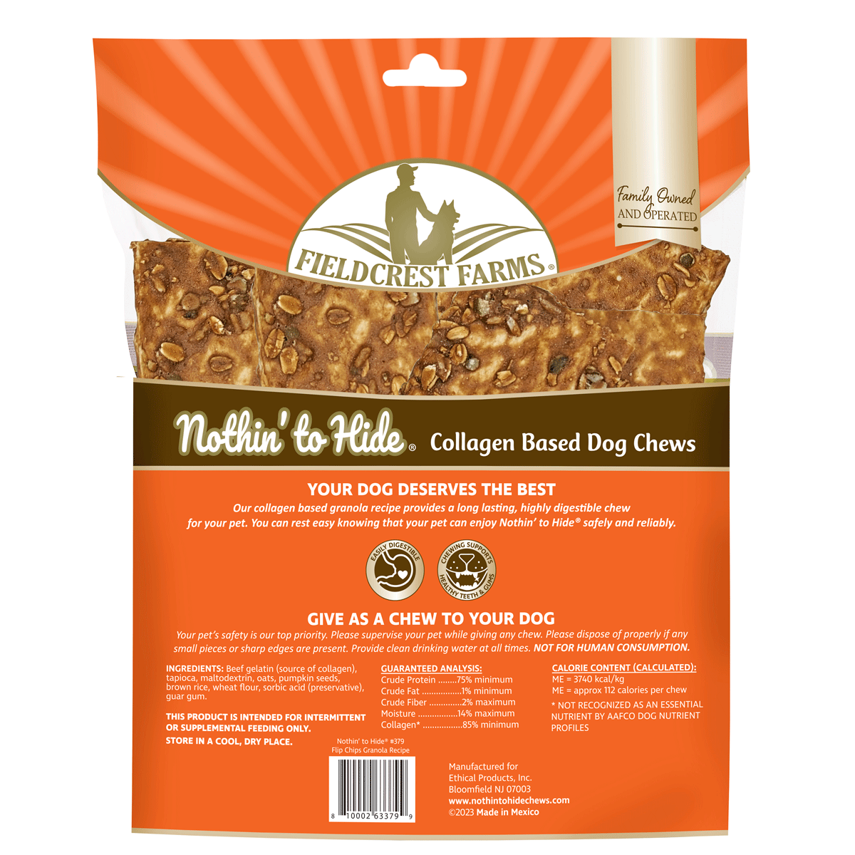 Fieldcrest Farms Nothin' To Hide Flip Chips Granola (Pack of 8)