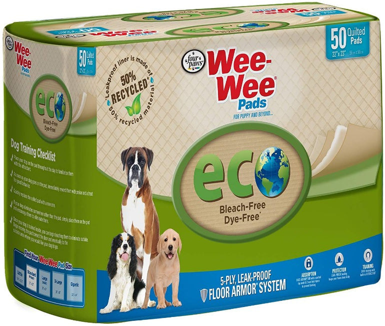 Four Paws Wee-Wee Pads - Eco-50 Pack