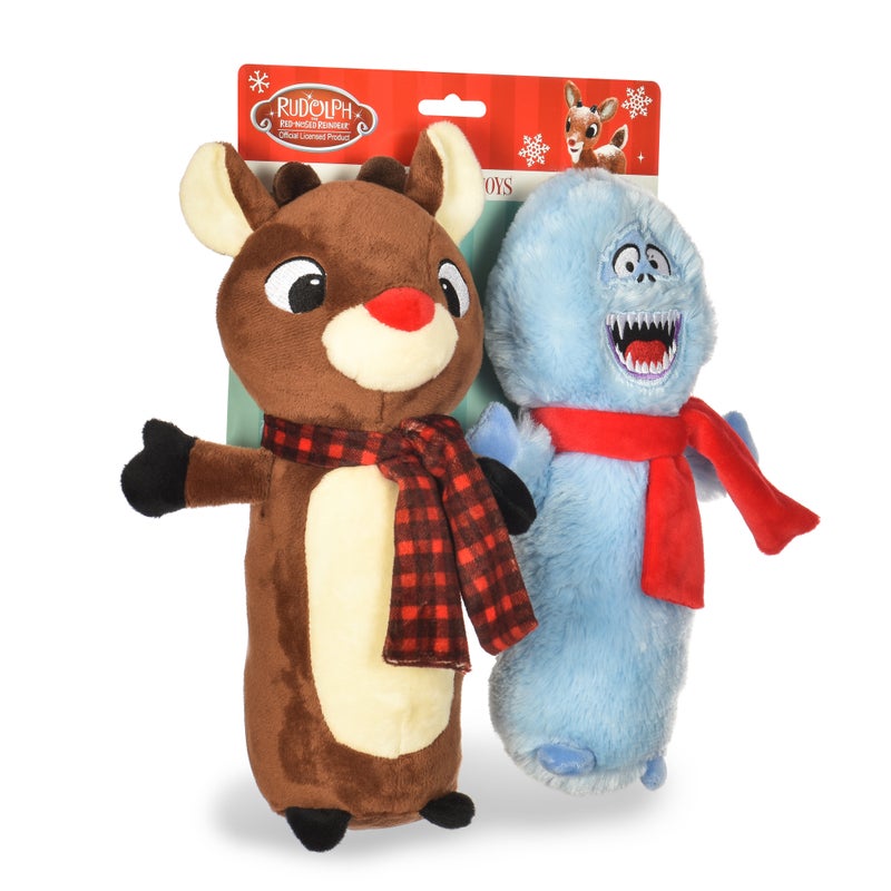 Rudolph: 12" Bumble & Rudolph BB Plush Squeaker Toys - 2PC Set