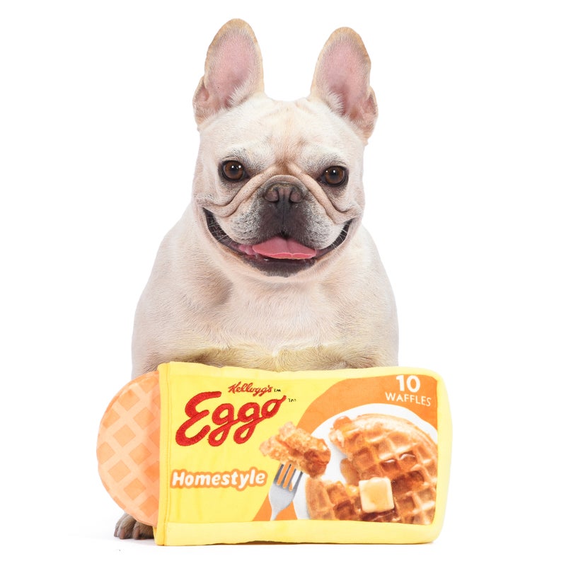 Kellogg's: 9" Eggo Box Plush Figure Squeaker Pet Toy