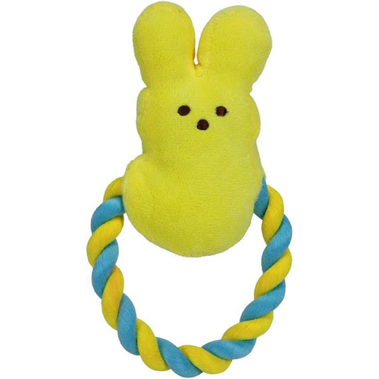 Peeps for Pets Plush Bunny Rope Pull Toy for Dogs