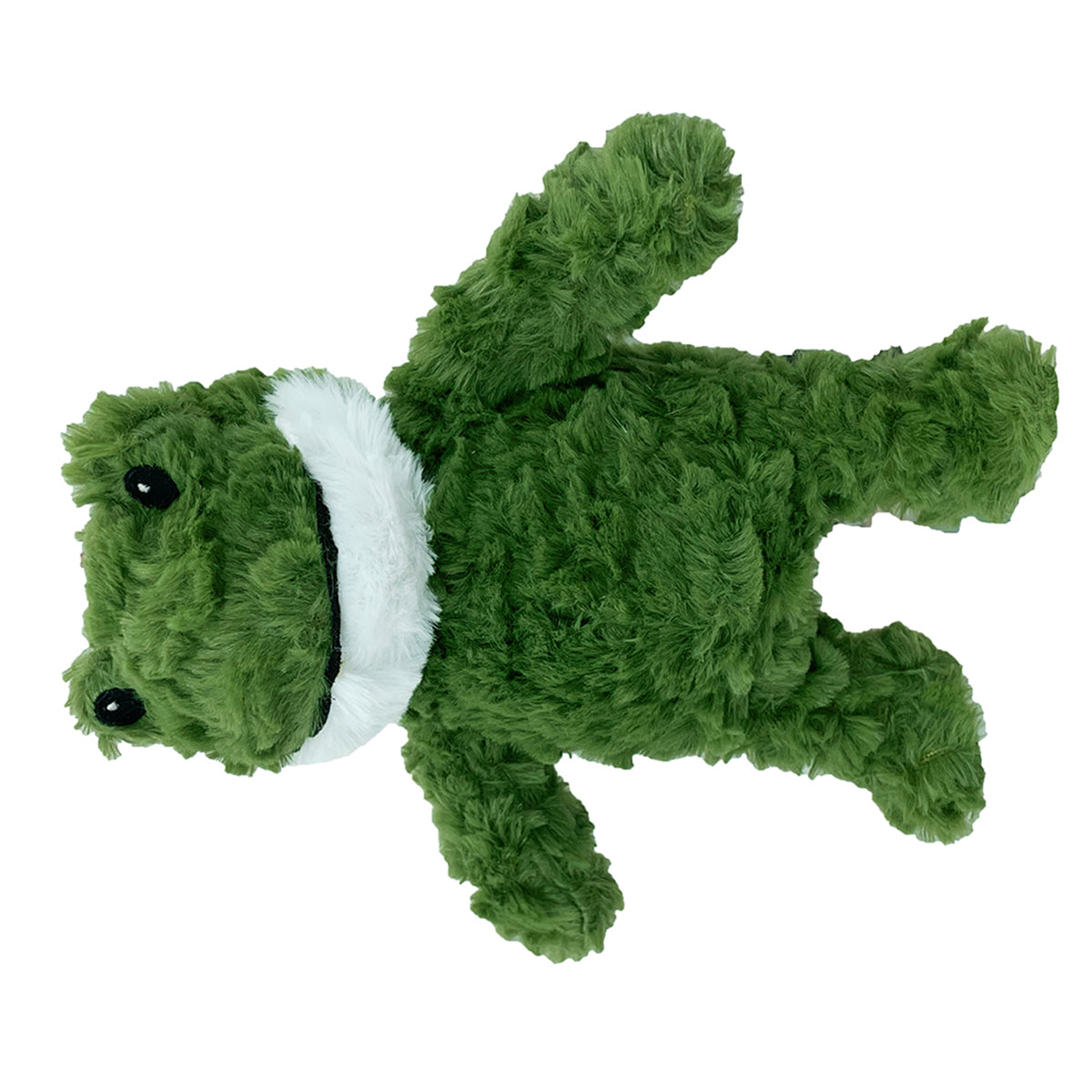 PetLou Frog Shaped Dog Toy, 9-inches Height, Green