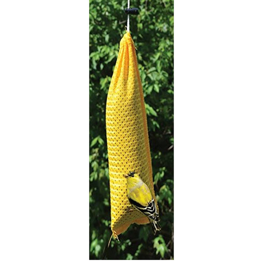 Songbird Essentials Yellow Thistle Sock Finch Magic Mesh Jumbo Bird Feeder - 16"
