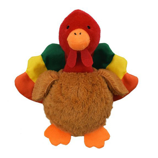 Multipet Harvest Knobby Noggin' Turkey Dog Toy