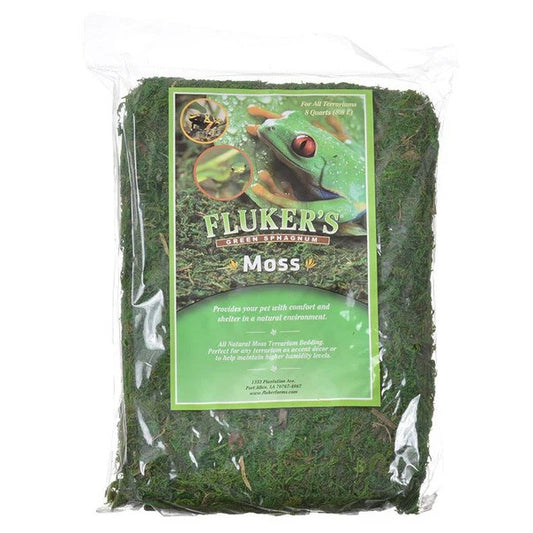 Flukers Green Sphagnum Moss for Terrariums -  8 Quart