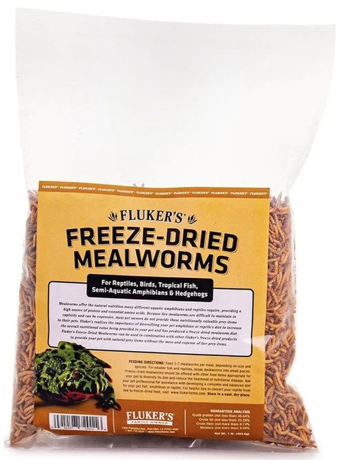 Flukers Freeze-Dried Mealworms - 1 lbs