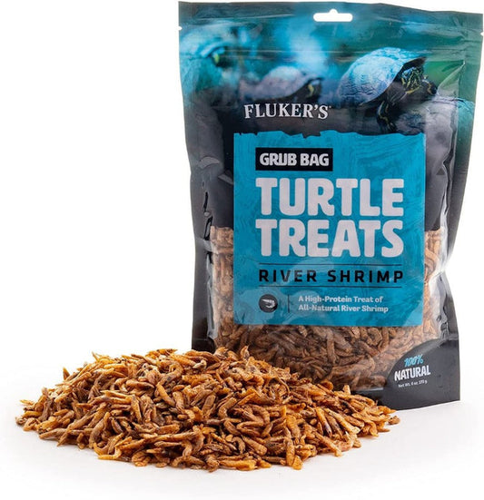 Flukers Grub Bag Turtle Treat - River Shrimp - 6oz