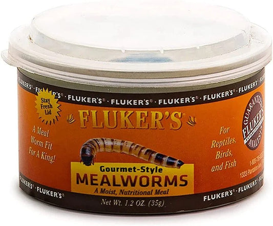 Flukers Gourmet Style Canned Mealworms - 1.2 oz