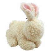 Spot Vermont Style Fleecy Rabbit Shaped Dog Toy - 9"