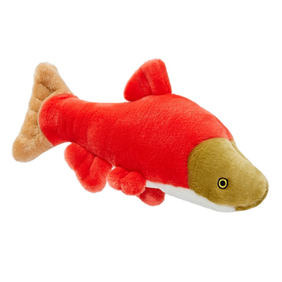 Fluff & Tuff Cedar Salmon Dog Toy - 14"