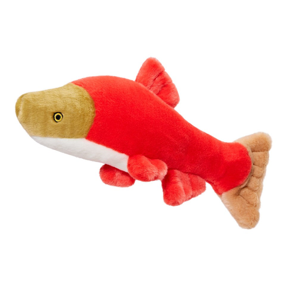 Fluff & Tuff Cedar Salmon Dog Toy - 14"