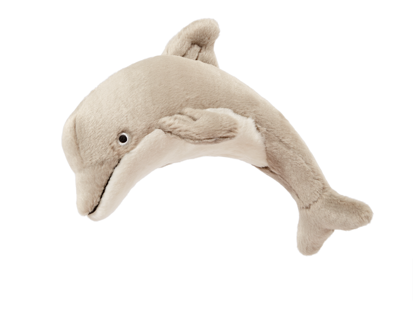 Fluff & Tuff Danny Dolphin Plush Dog Toy - 11″