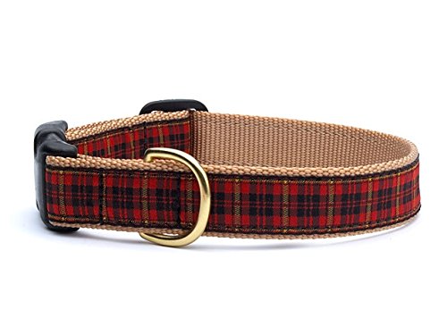 Up Country- NEW Fleet Street Plaid Dog Collar-Large!!