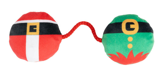 FuzzYard Elf & Santa Bellies Rope Cat Toy