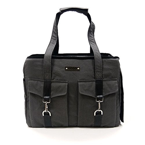 Dogo Buckle Tote Dog Carrier, Charcoal