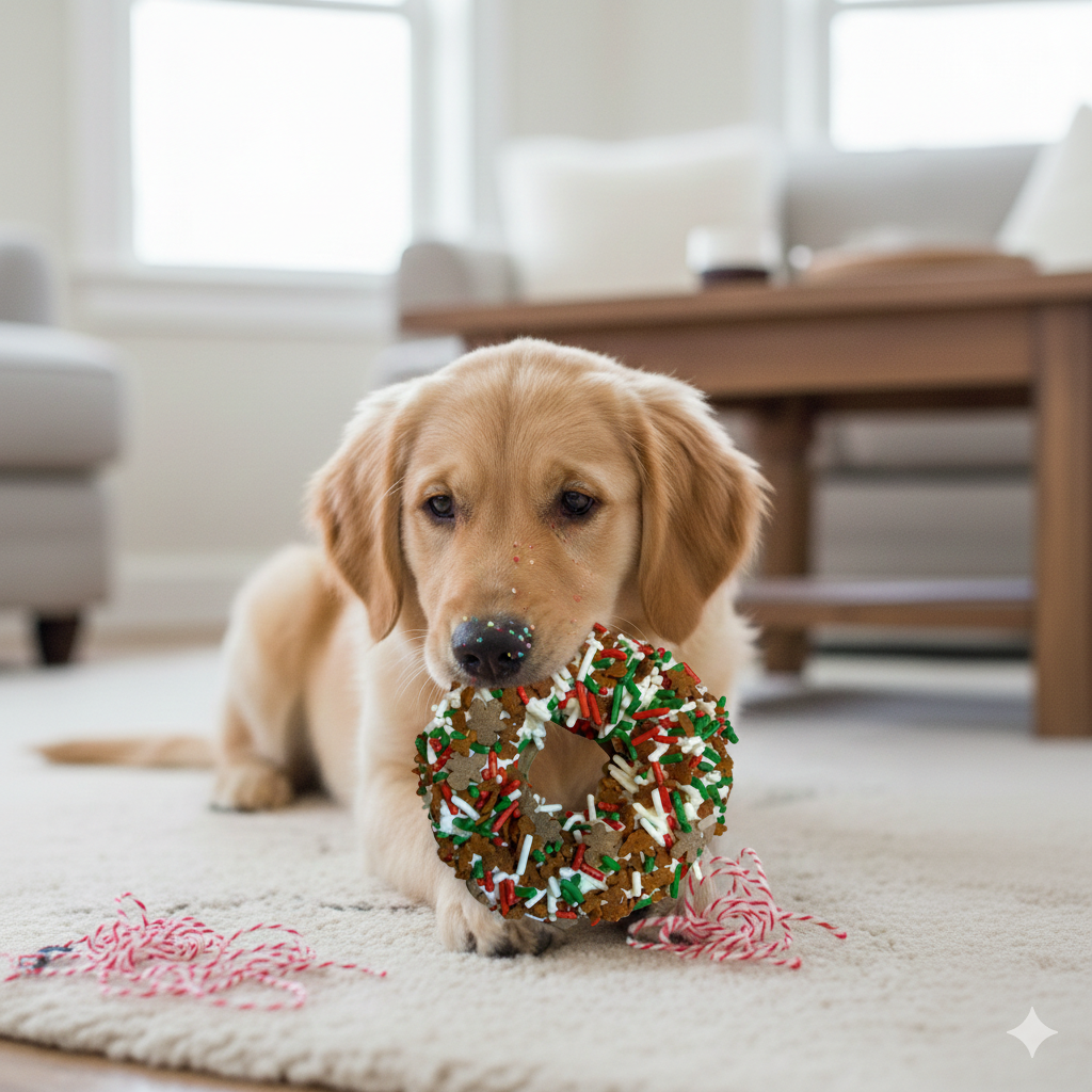 K9 Granola Factory Gingerbread Man - Gourmet Christmas Donut Dog Treat - 3pk