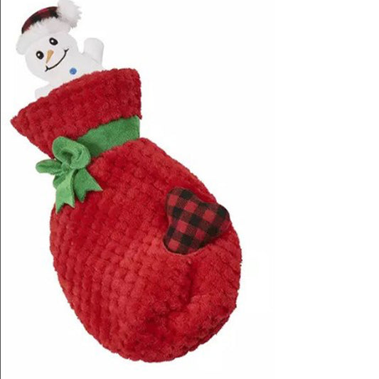 ETHICAL/SPOT Holiday Crinkler Christmas Puzzle Dog Toy Gift - 11"- Assorted Styles- 1 Unit