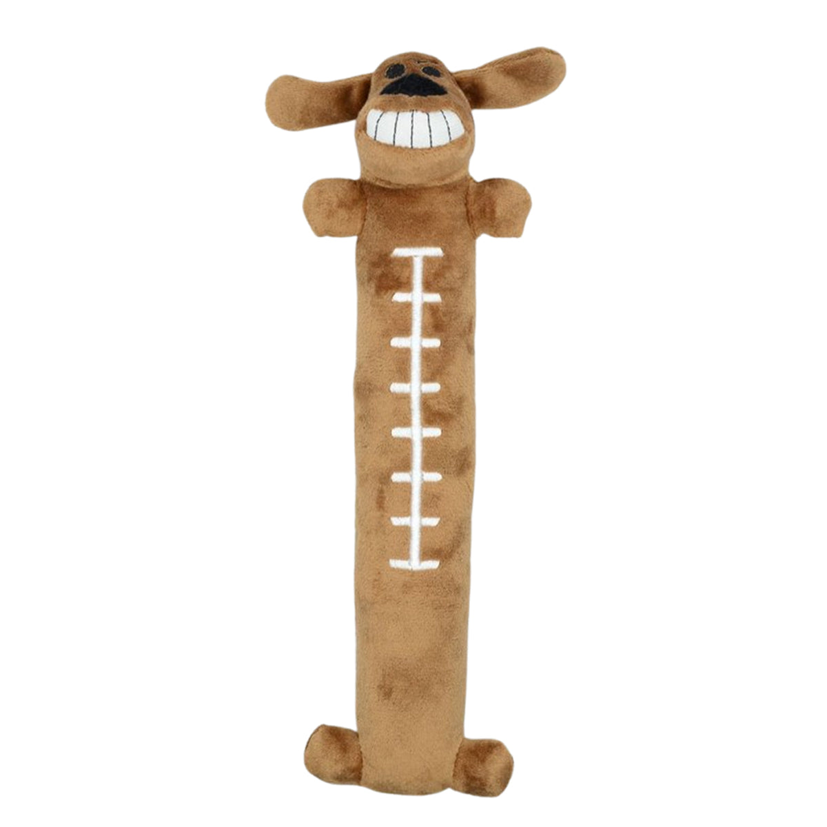 Multipet Tailgate Football Loofa Dog Toy - 12"