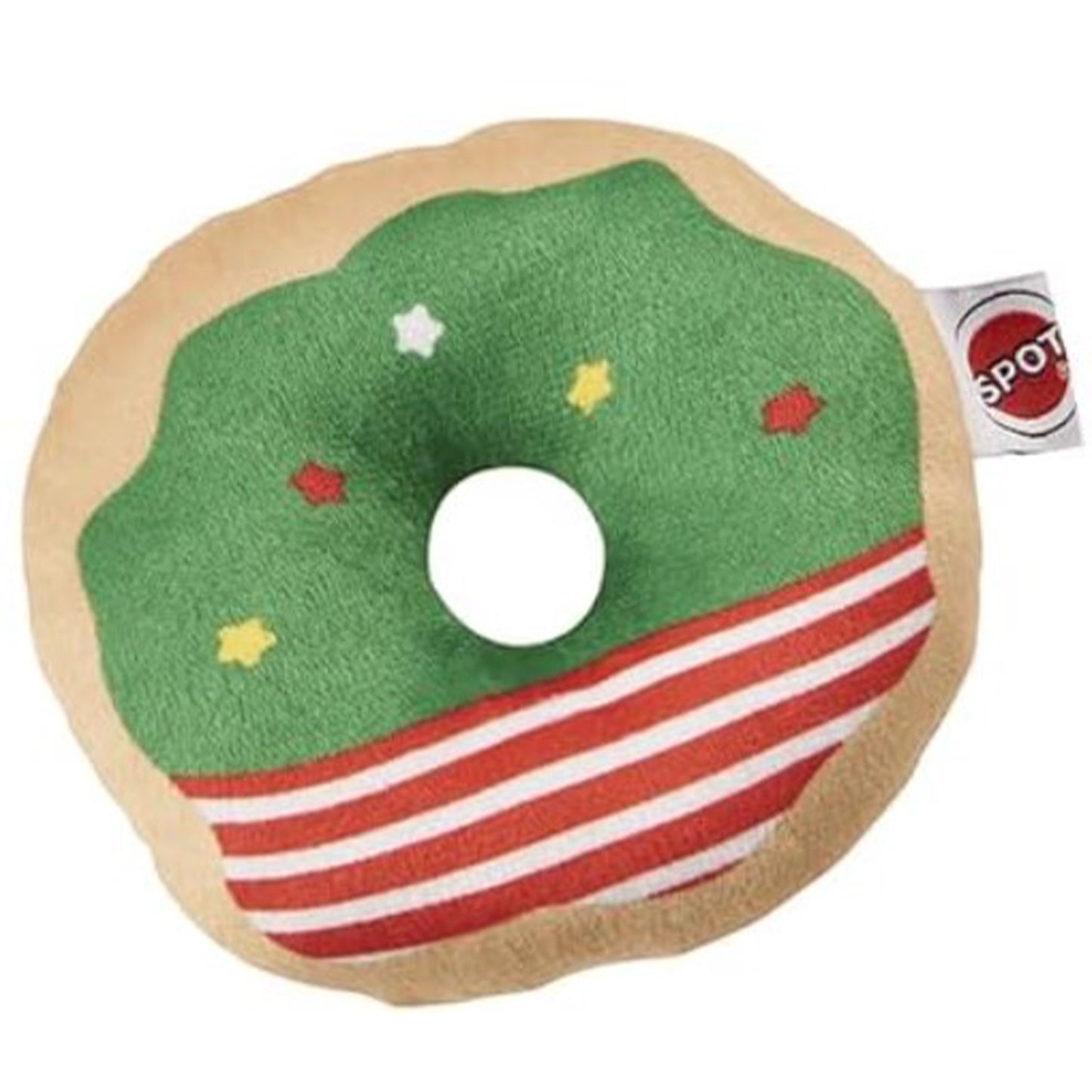 ETHICAL/SPOT Holiday Glazed Christmas Donuts Cat Toy - 4" Assorted styles- 1 Unit