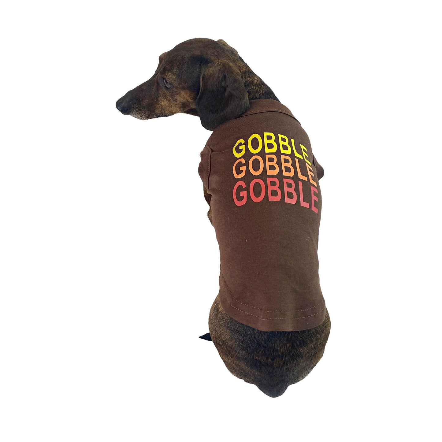 Midlee Gobble Gobble Gobble Dog Thanksgiving Shirt