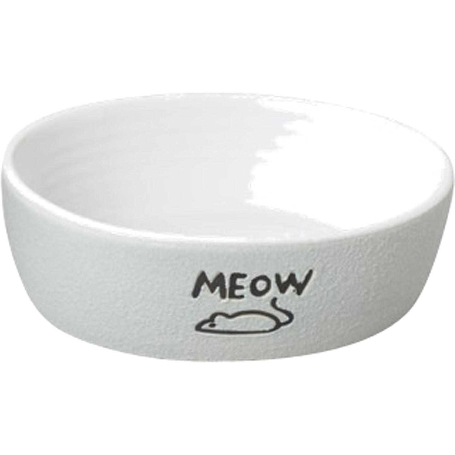 Spot Nantucket Meow Cat Dish 5" Gray