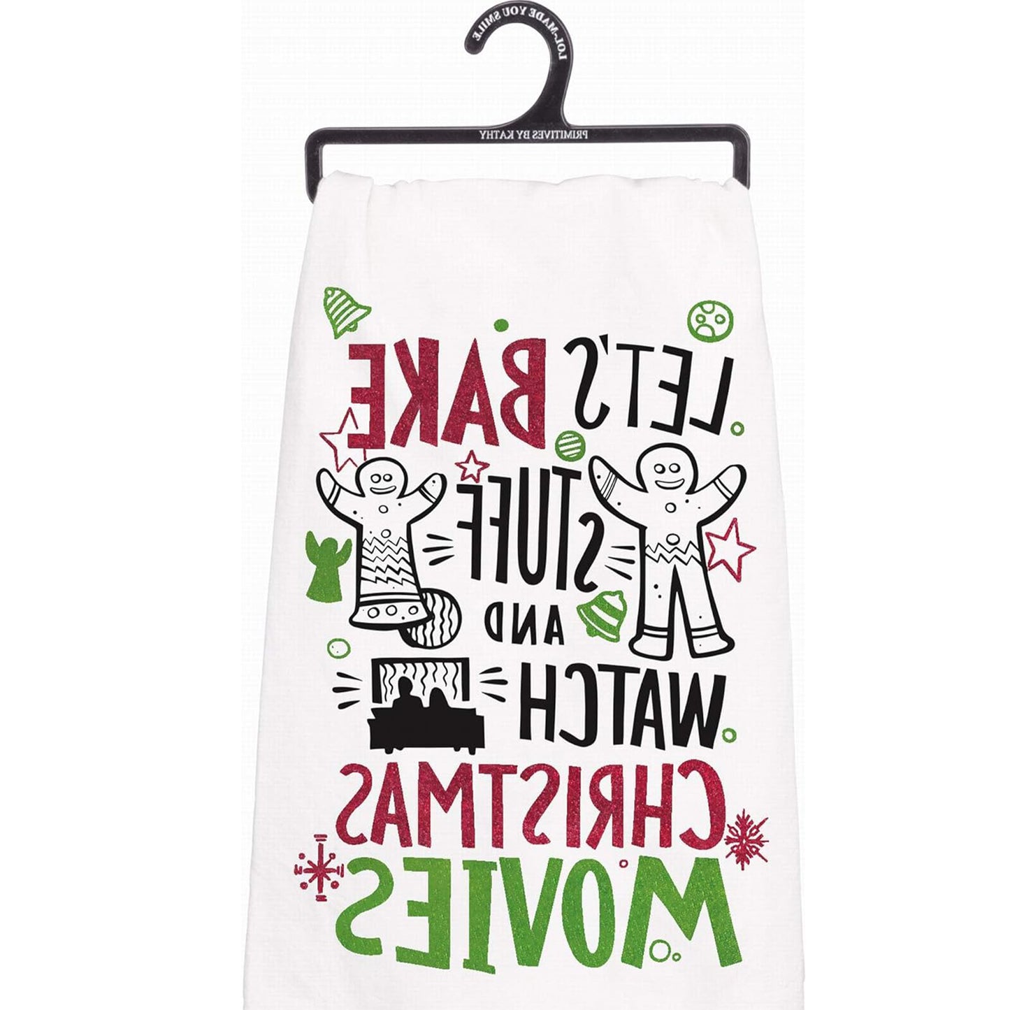 Primitives by Kathy Winter Holiday Dish Towel- Christmas Movies