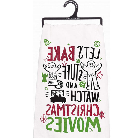 Primitives by Kathy Winter Holiday Dish Towel- Christmas Movies