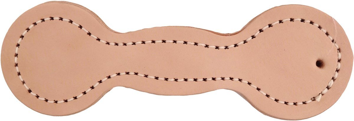 Auburn Leathercrafters Leather Dog Toy - Dumbell