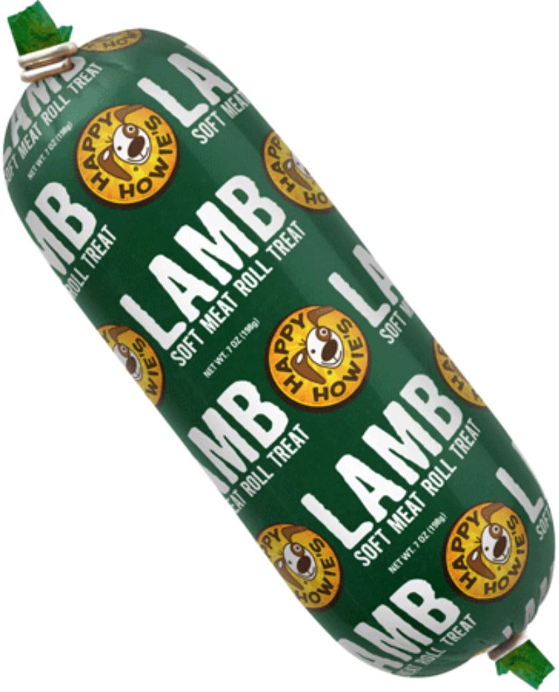 HAPPY HOWIE'S Soft Meat Roll Dog Treat - Lamb (7 oz)