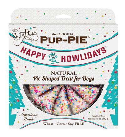 Lazy Dog Cookie Co. Happy Howlidays 6" Pup-Pie