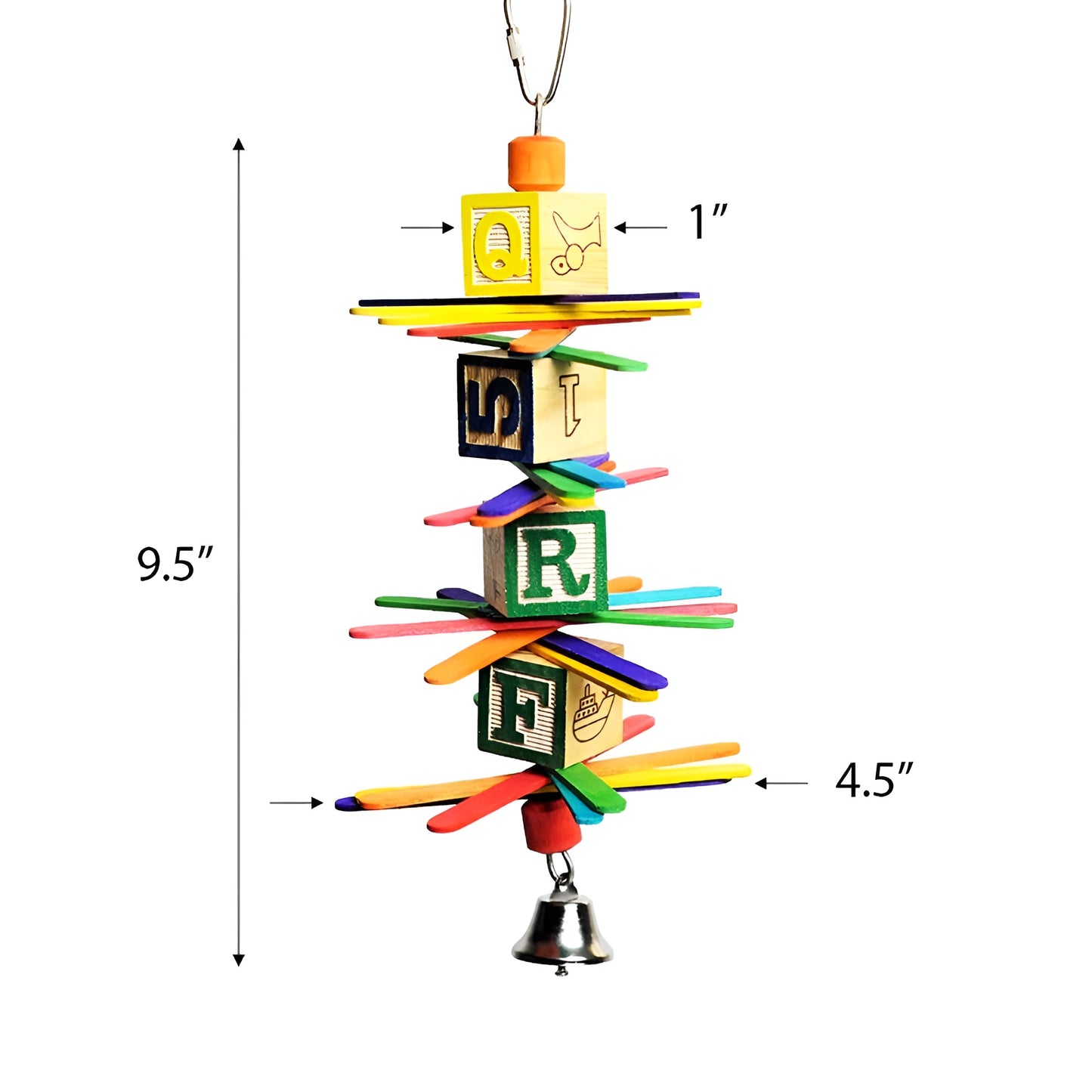 AE Cage Company Happy Beaks Spiral Fan Bird Toy