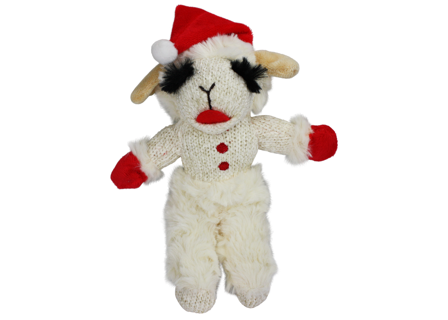 Multipet Standing Holiday Lamb Chop with Santa Hat (Large (13"))