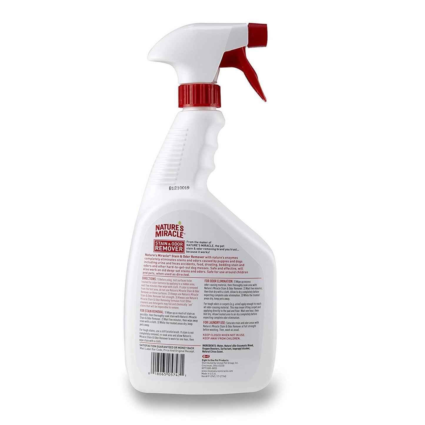 Nature's Miracle Stain & Odor Remover Trigger Spray, 32oz (P-5747)