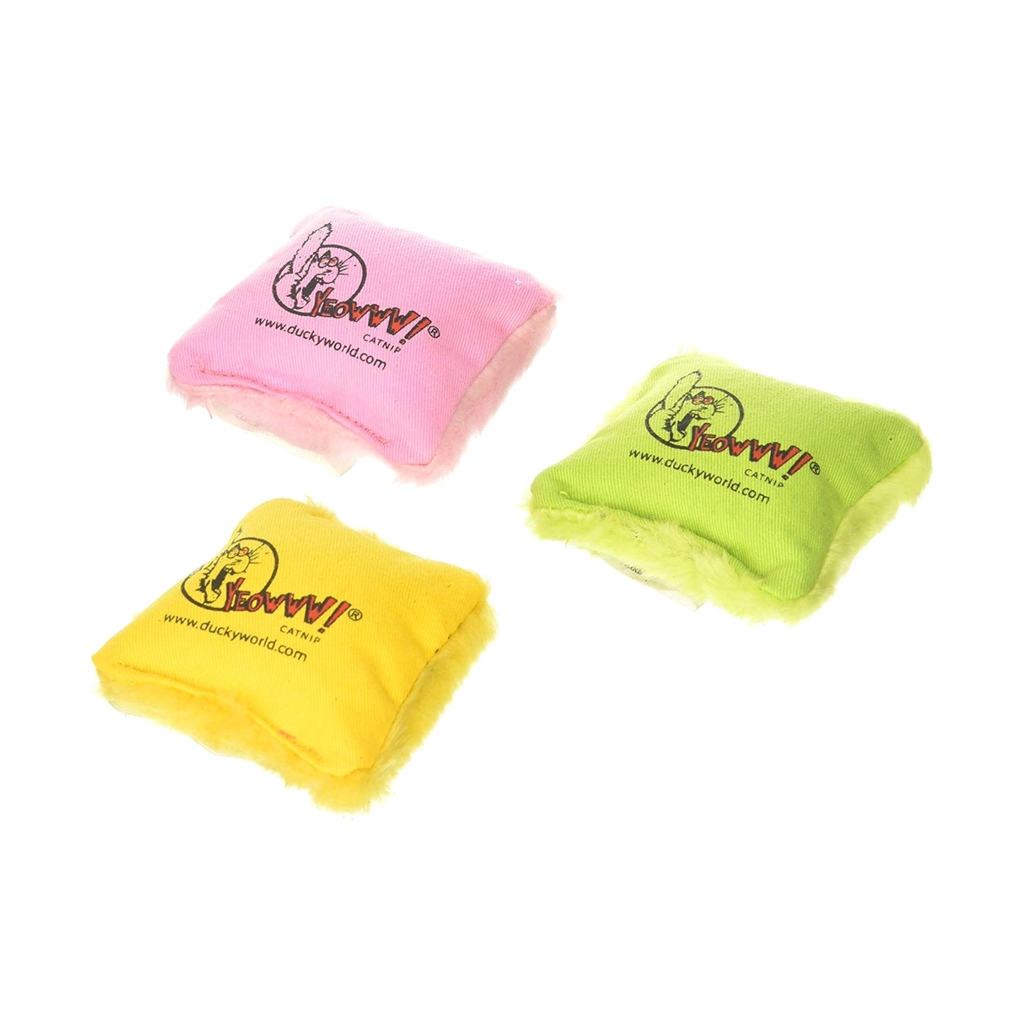 Speciality Pack Containing 3 Yeowww! 100% Organic Catnip Pillows