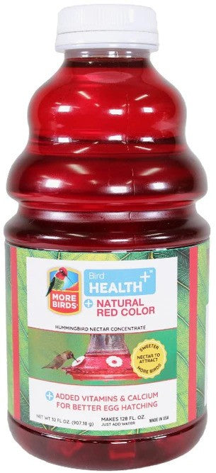 More Birds Health Plus Natural Red Hummingbird Nectar Concentrate - 32 oz