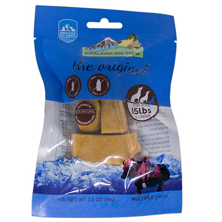 Himalayan Dog Chew 2 Pack of Dog Treats Made of Yak Milk, Small, 3.5-Ounce Per Pack