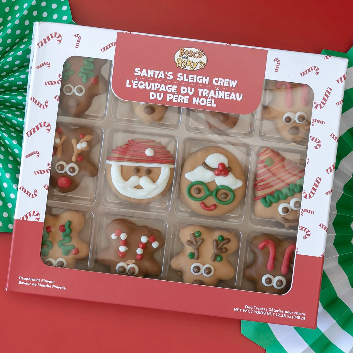 Bosco & Roxy's Santa's Sleigh Crew | Christmas Present Dog Treats