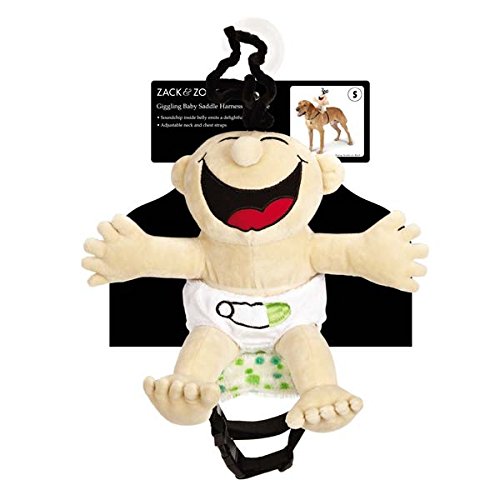 Zack & Zoey Giggling Baby Saddle Costume for Dogs, Small