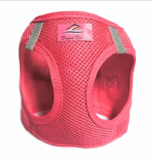 American River Choke Free Reflective Dog Harness, Pink, Medium