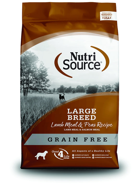 NutriSource Grain-Free Large Breed Lamb Formula Dry Dog Food - 30LB