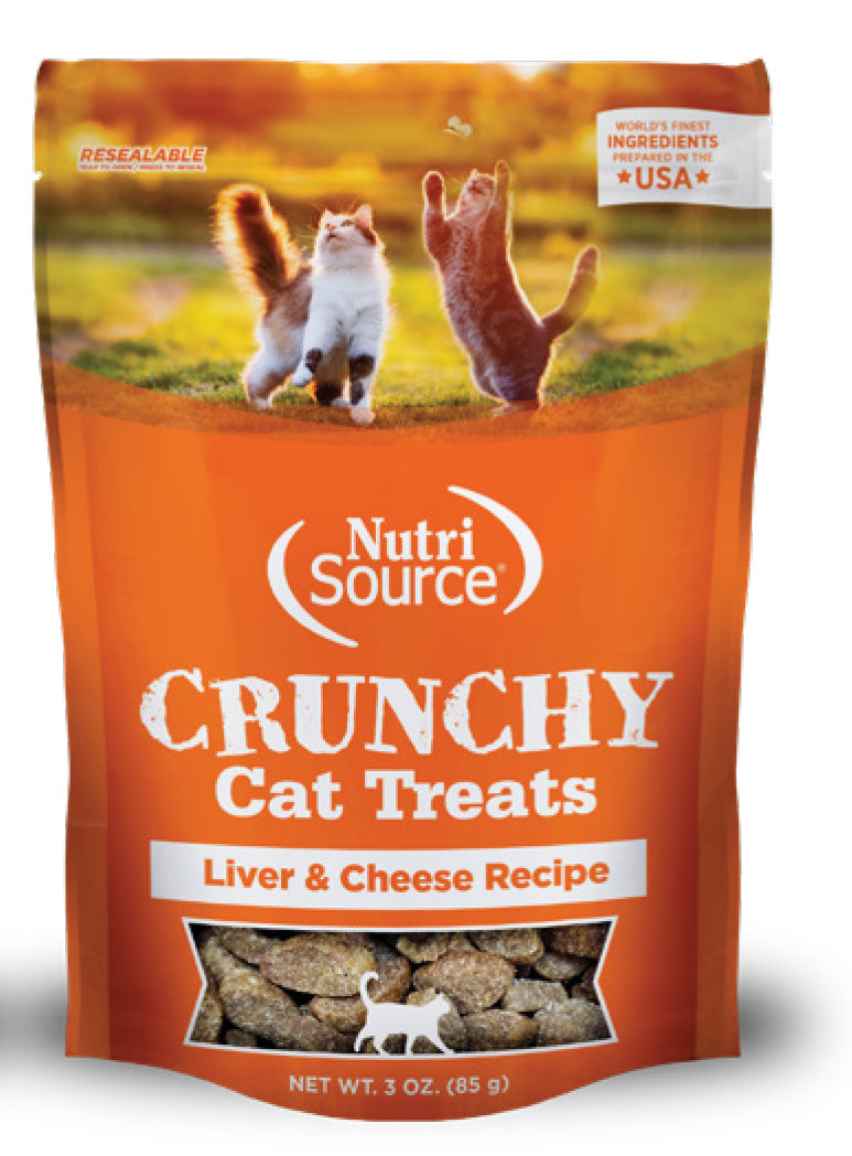 NutriSource Liver & Cheese Crunchy Cat Treats - 3 Oz