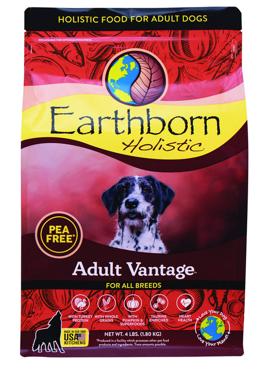 Earthborn Holistic Adult Vantage PEA Free Natural Dry Dog Food - 4 lbs