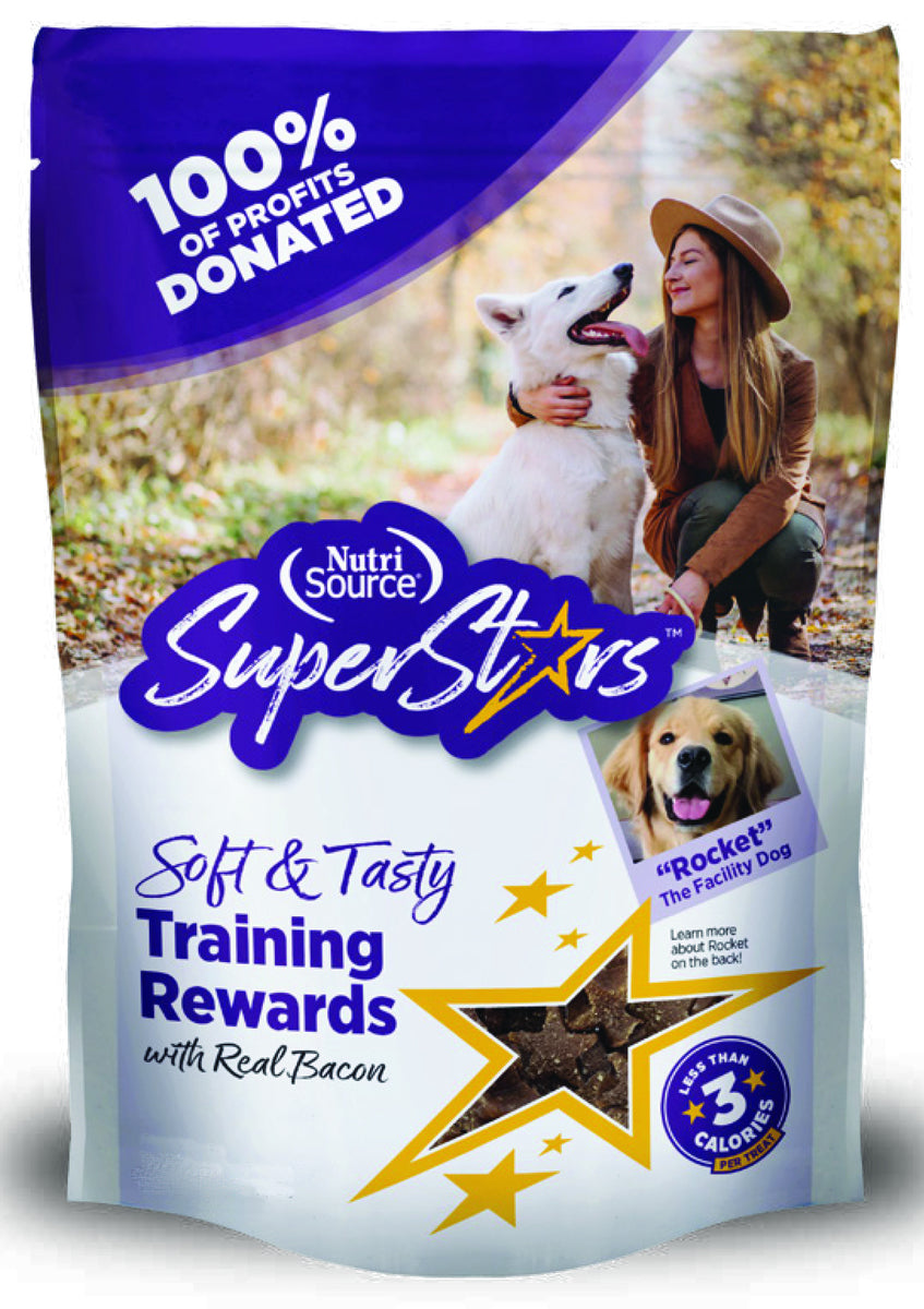 NutriSource Superstars Soft & Tasty Bacon Training Rewards Dog Treats - 4 Oz