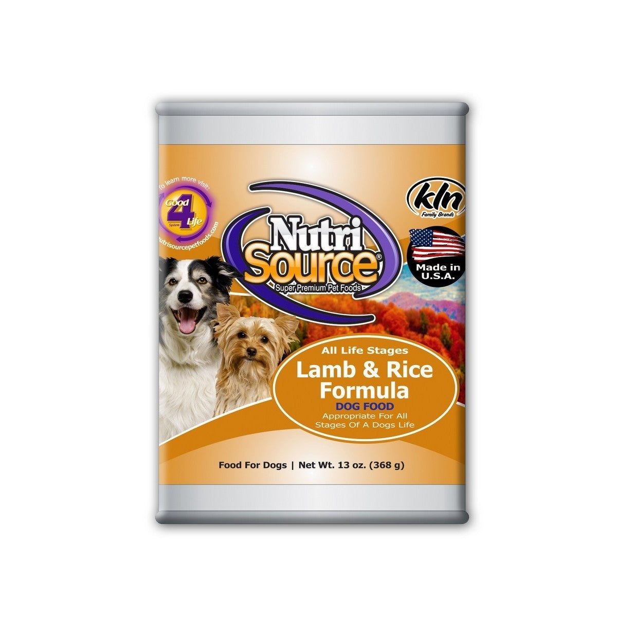 NutriSource All Life Stages Lamb and Rice Canned Dog Food - (13 Oz) Pack Of 12